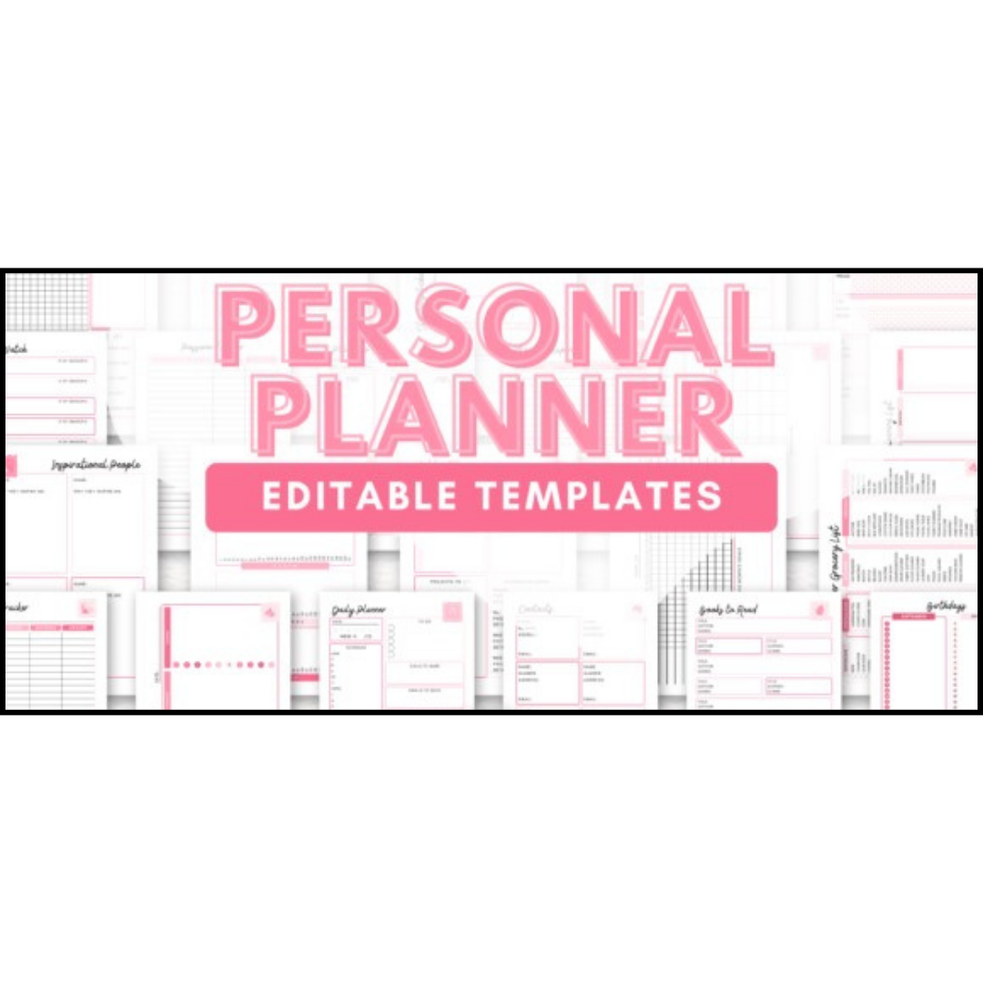 Personal Planner Canva Templates