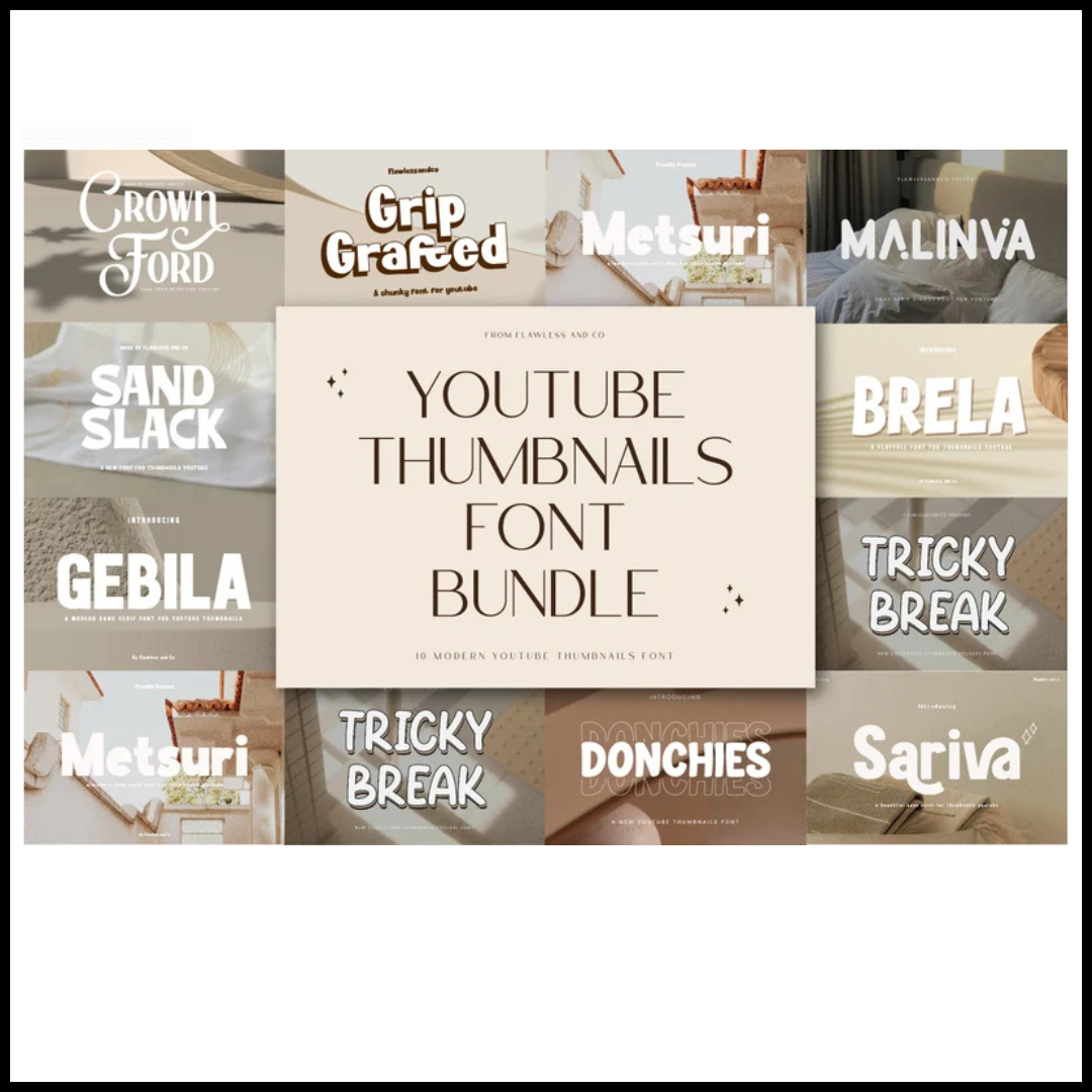 thumbnail fonts