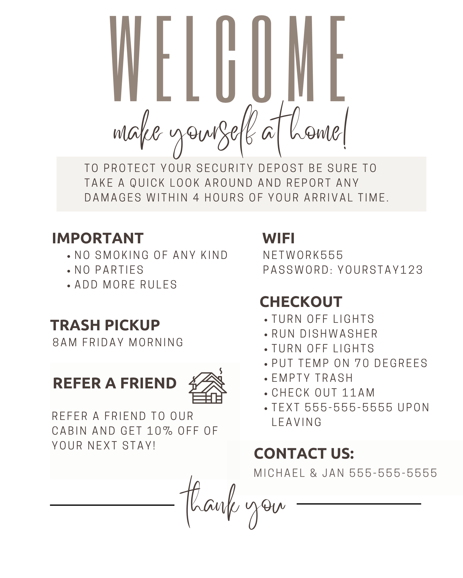 AIR BNB SIGNS