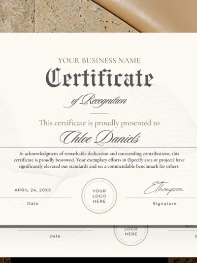 Certificates