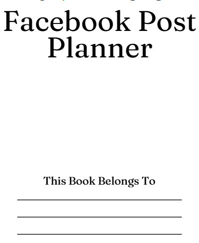 Facebook Post Planner