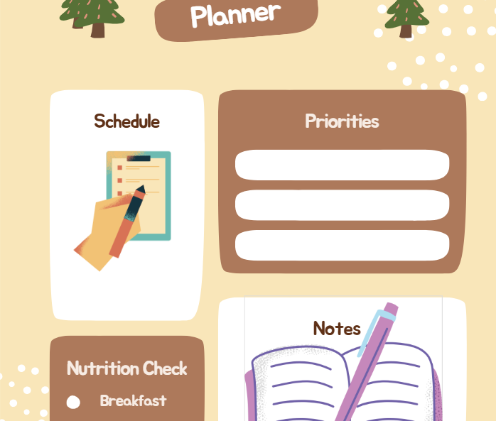Self Care Planner