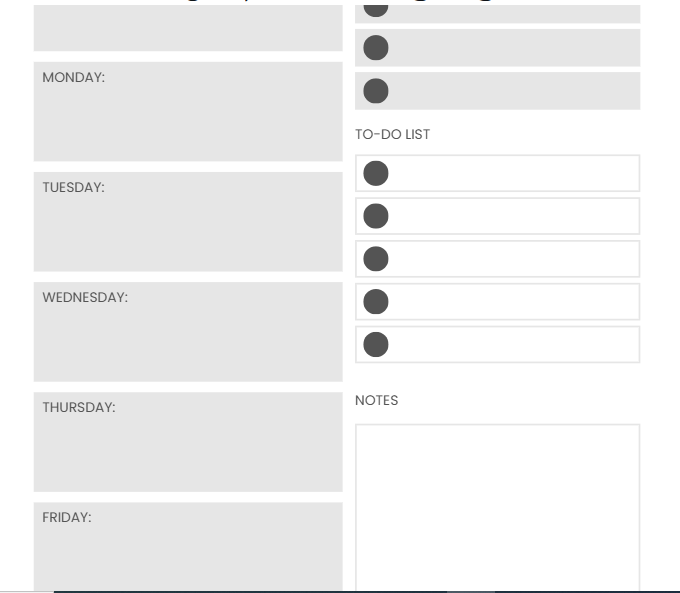 Weekly Planner