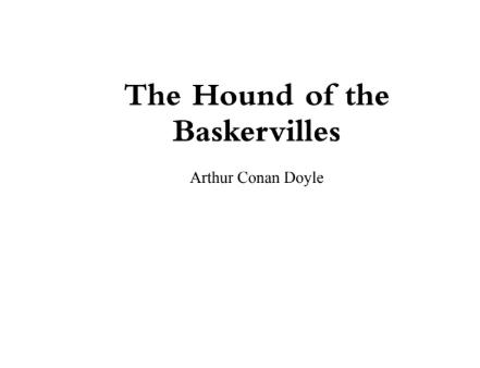 The Hound of the Baskervilles