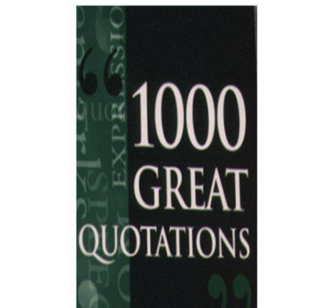 1000 Great Quotations for Business and Management