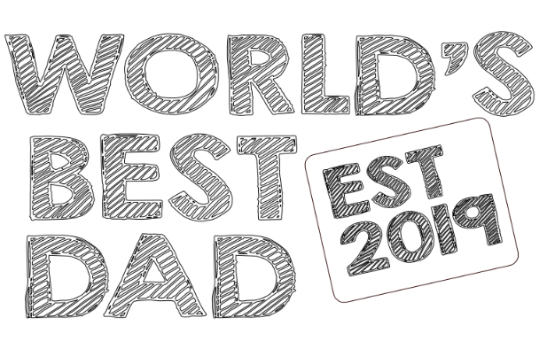 world is best dad est 2019,p