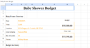 baby shower budget template.xlsx