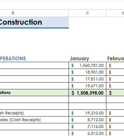 Free Home Remodeling Cash Flow Planner Template.x