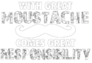 with great moustache