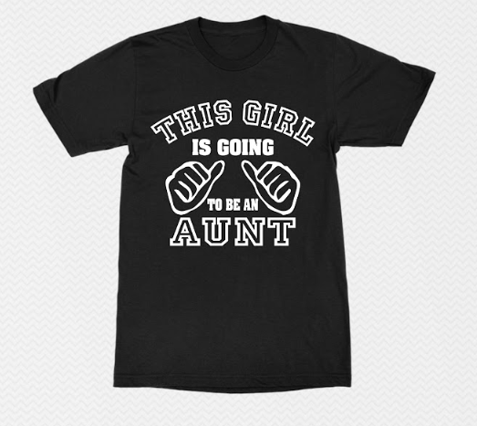 this girl is going to be an aunt.g