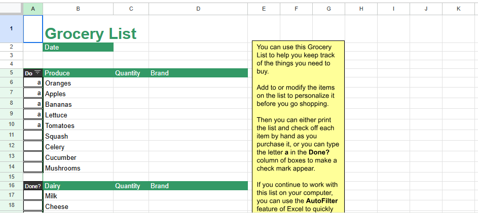 Grocery List.xlt