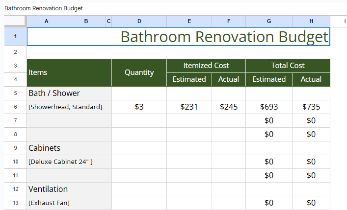 Bathroom Renovation Budget Template.xlsx