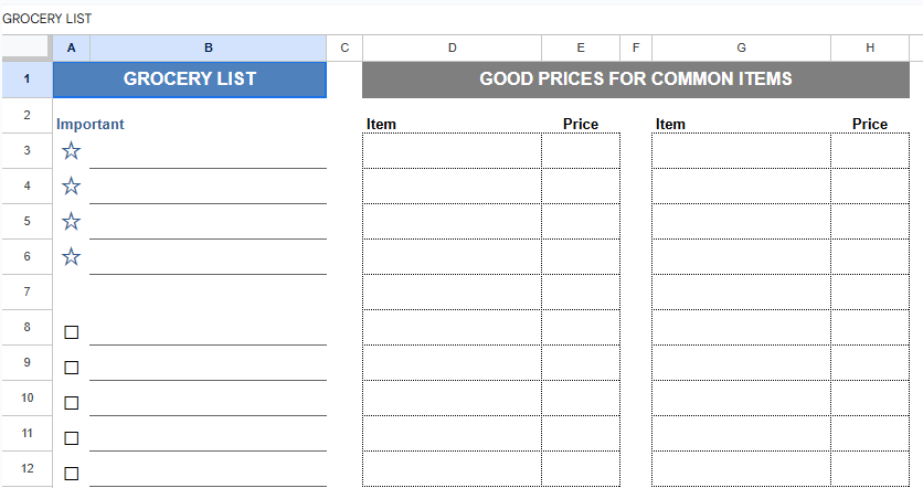 grocery list with prices.xlsx