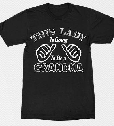 this lady is going to be a grandma-s
