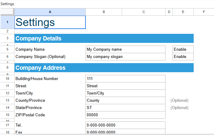 delivery note.xlsx