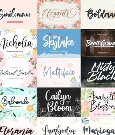 +10000 Hug Collection of fonts