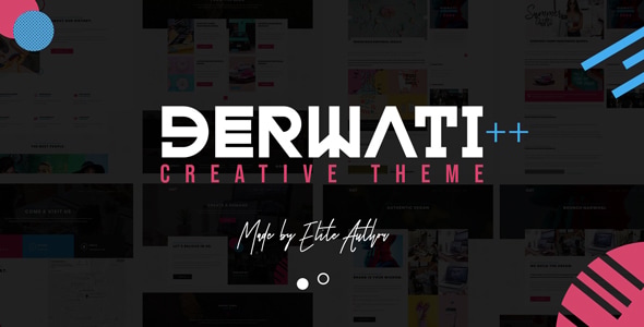 elements derwati trendy creative portfolio theme
