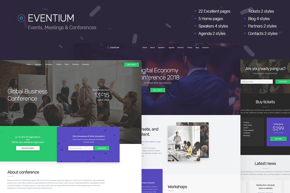 elements eventium responsive event wordpress theme