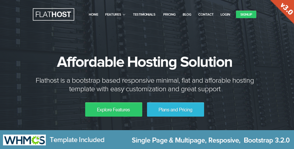 elements flathost wordpress hosting theme