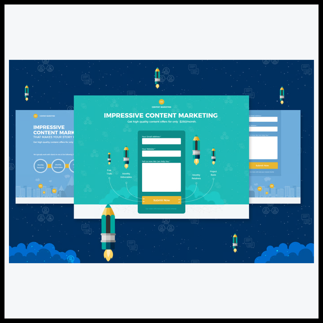 elements content marketing unbounce landing page