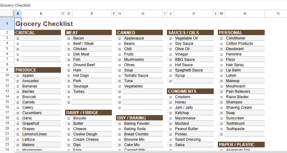 GROCERY LIST.xlsx