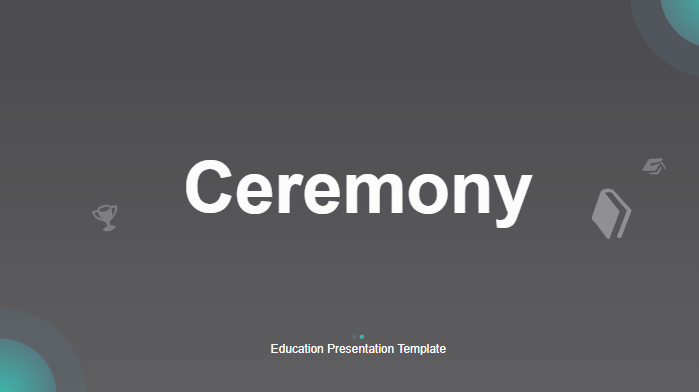 Animated Dark Teal Ceremony Dark