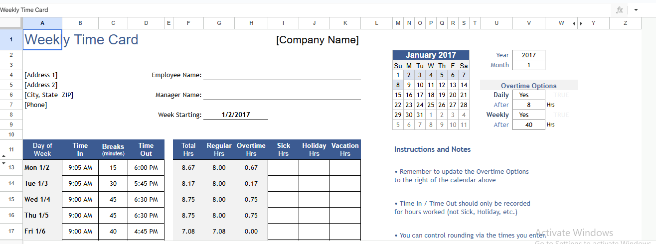 TIME CARD CALCULATOR.xlsx