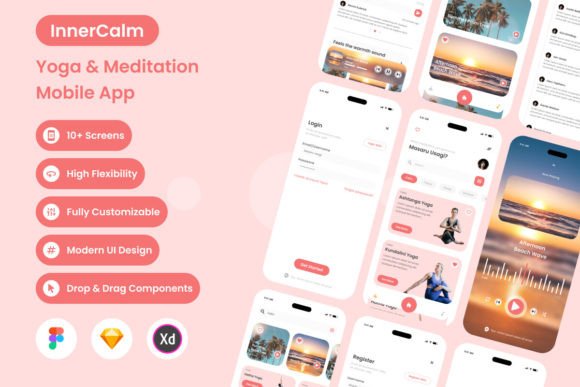 InnerCalm - Yoga & Meditation Mobile App
