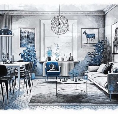 Interior Drawing Photoshop Action