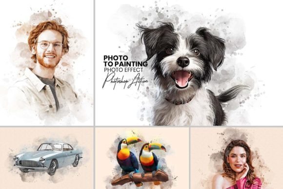 Photo to Painting Photoshop Action