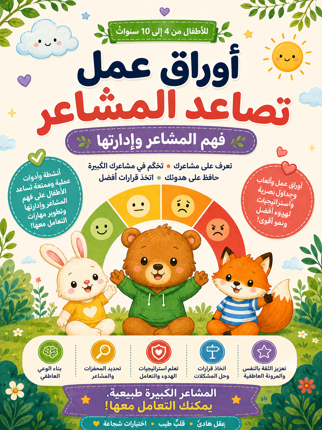 كراسة تصاعد المشاعر للأطفال
